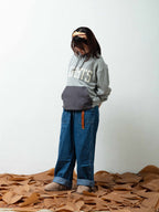 HEATHER MOCK-NECK SWEAT STENCIL