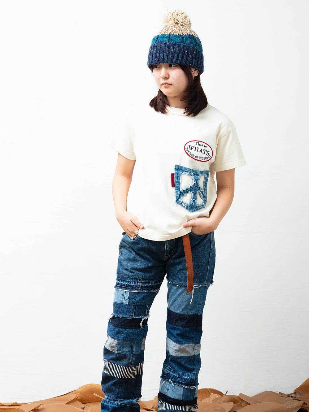 NATURAL SS-POCKET TEE