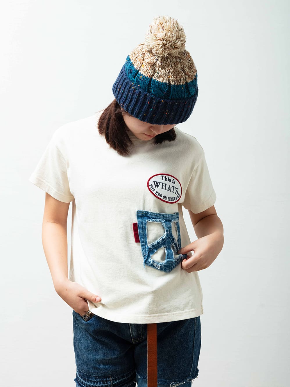 NATURAL SS-POCKET TEE