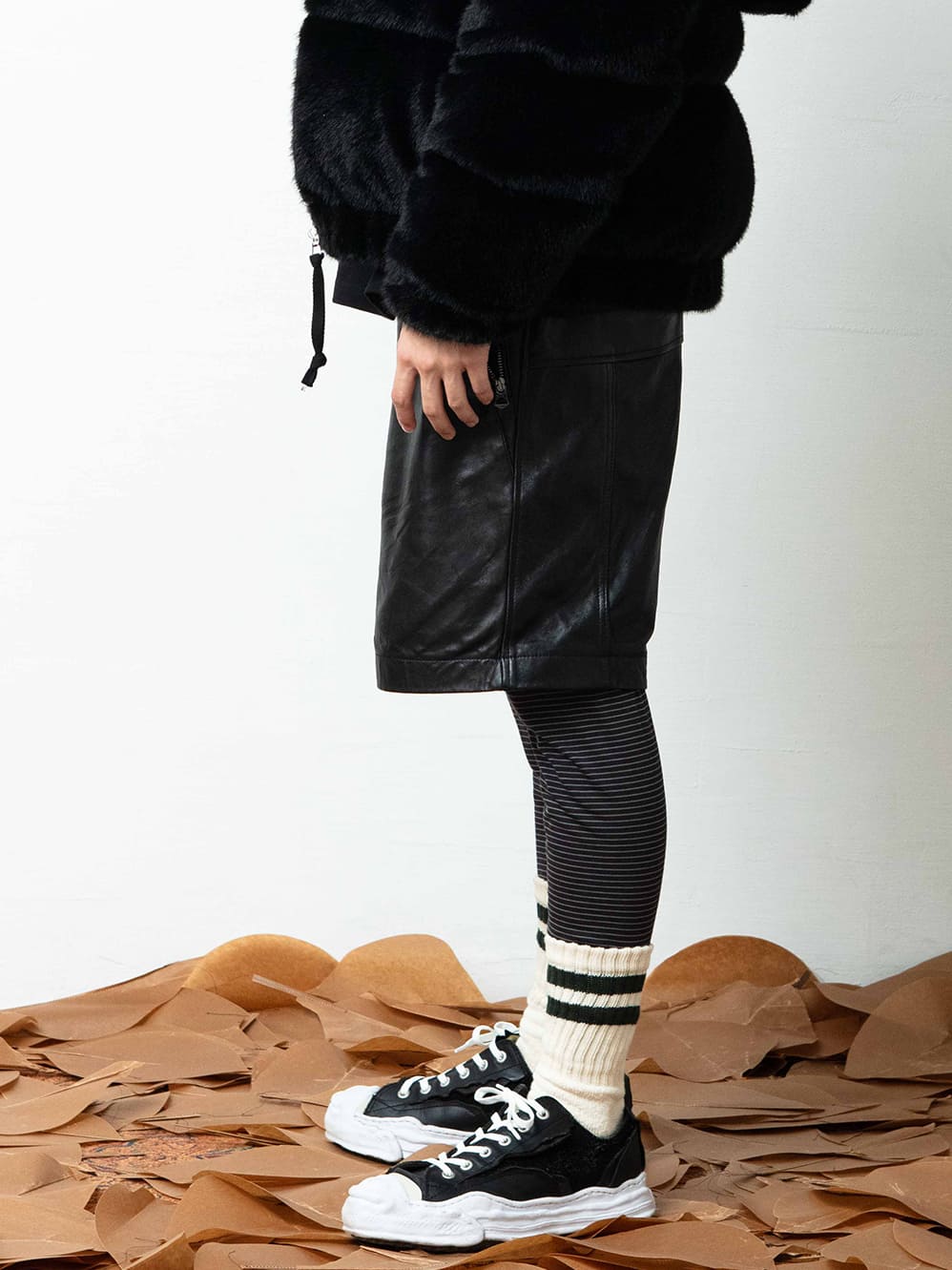 VARIOUS LEATHER SHORTS FRANKENSTEIN
