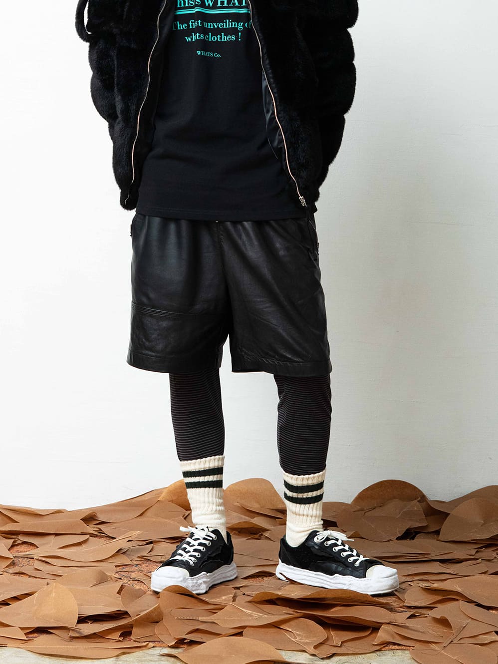 VARIOUS LEATHER SHORTS FRANKENSTEIN