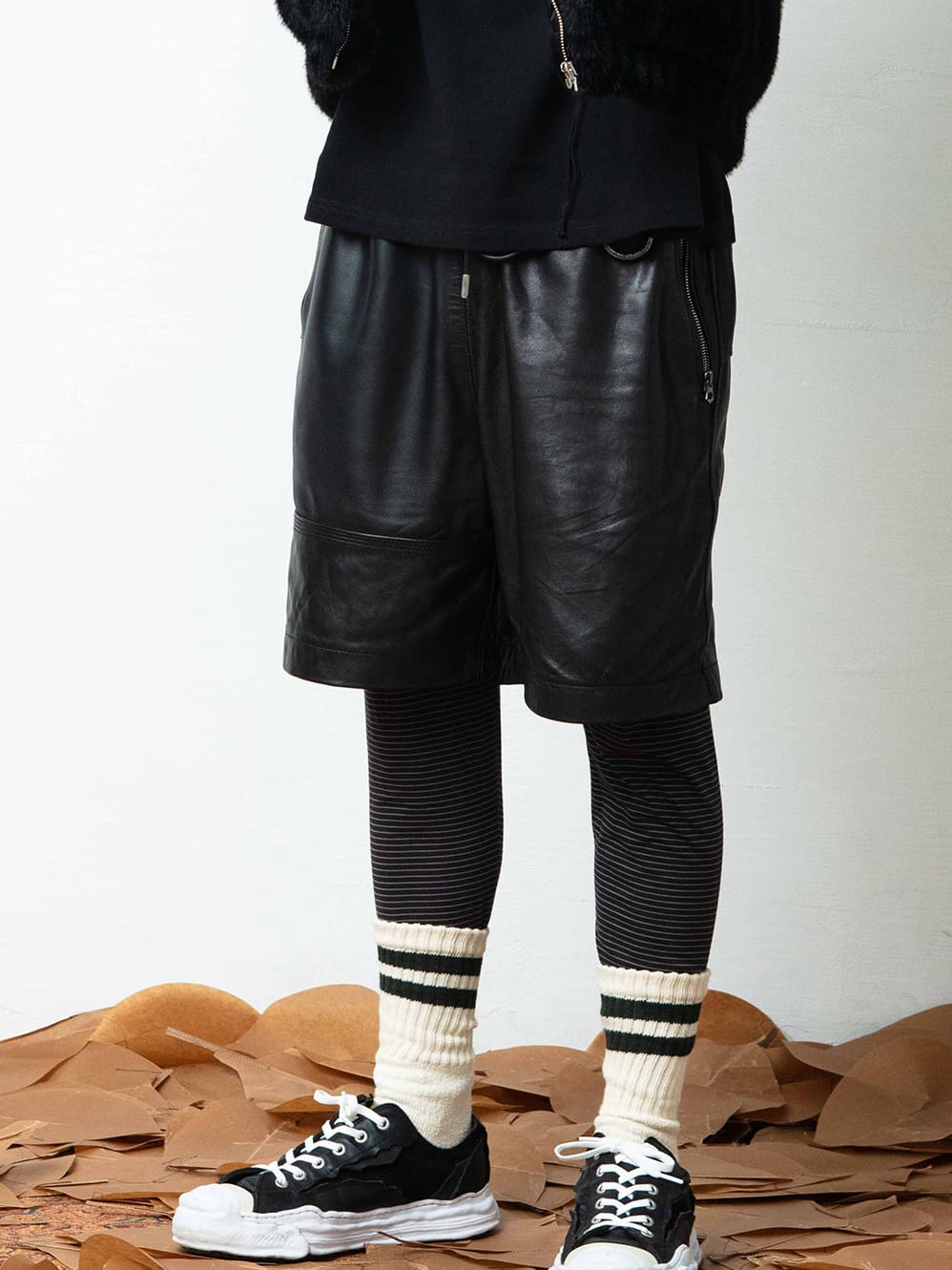 VARIOUS LEATHER SHORTS FRANKENSTEIN