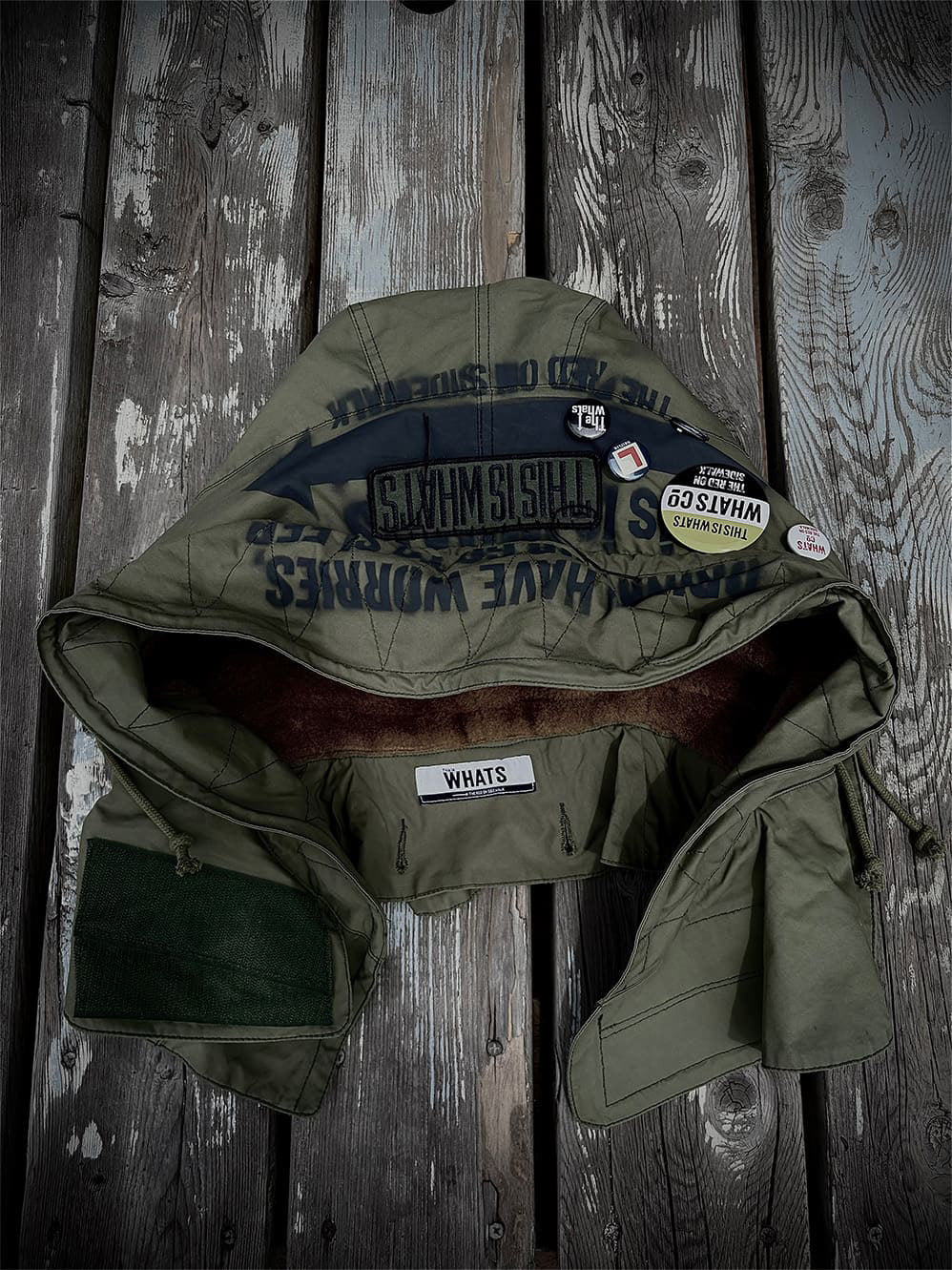 WOOL/CASHMIRE HOODED BALMACCAN COAT