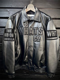 LEATHER VARSITY JACKET WHATS CO.
