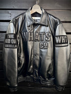 LEATHER VARSITY JACKET WHATS CO.