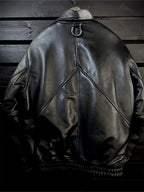 LEATHER VARSITY JACKET WHATS CO.