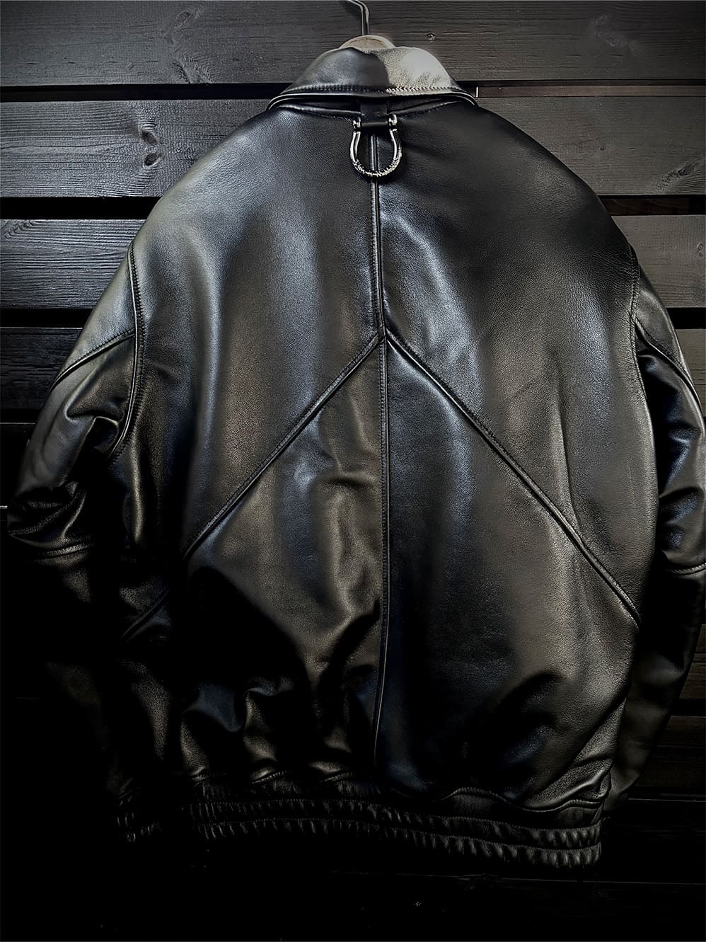 LEATHER VARSITY JACKET WHATS CO.