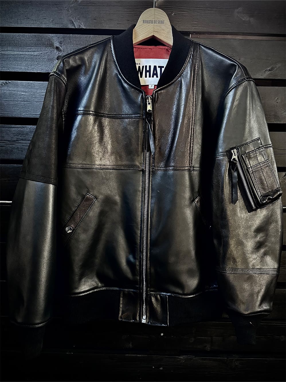 VARIOUS LEATHER MA-1 FRANKENSTEIN