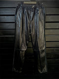 LEATHER TRACK PANTS