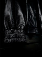 LEATHER TRACK JACKET