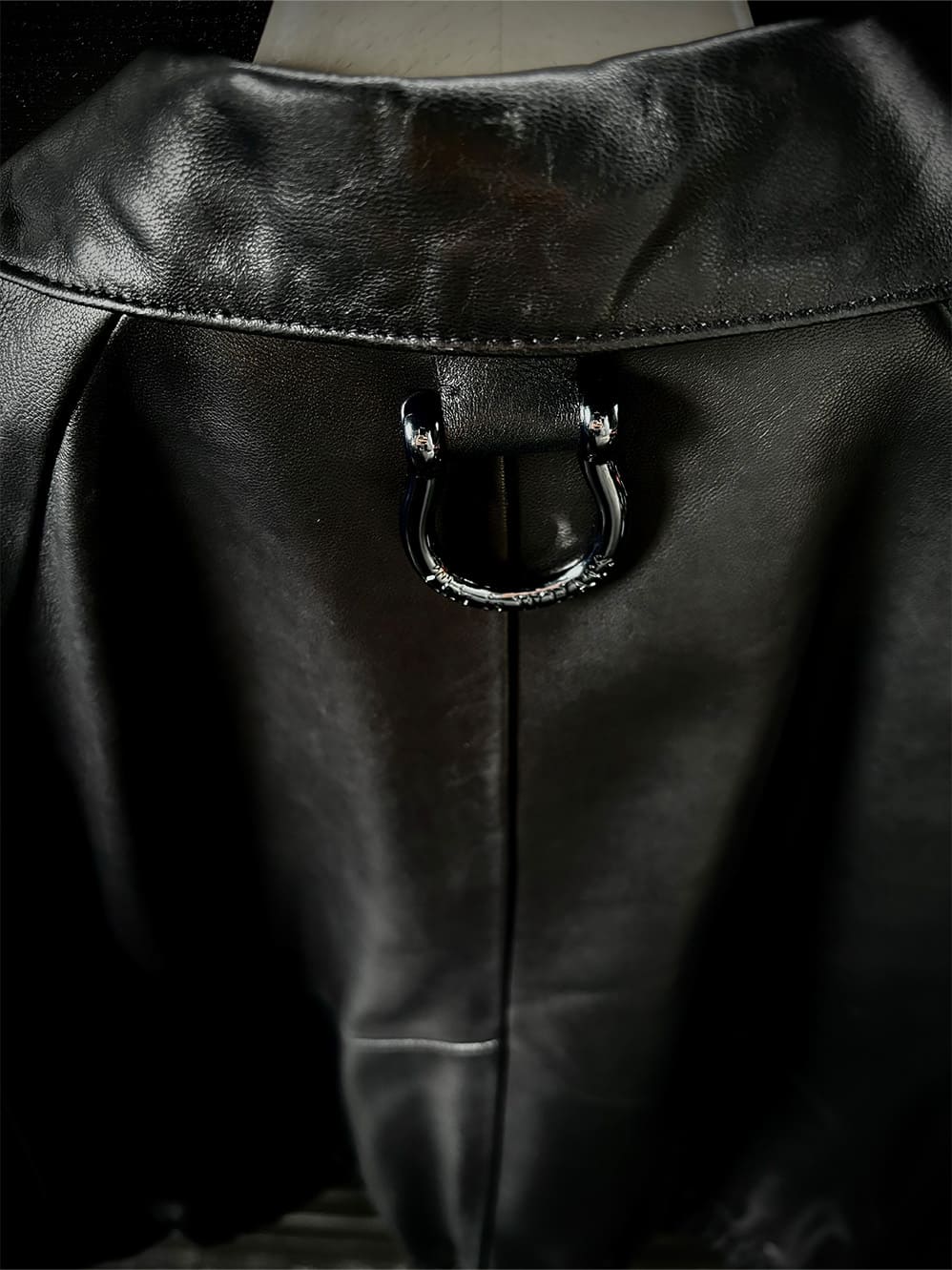 LEATHER TRACK JACKET