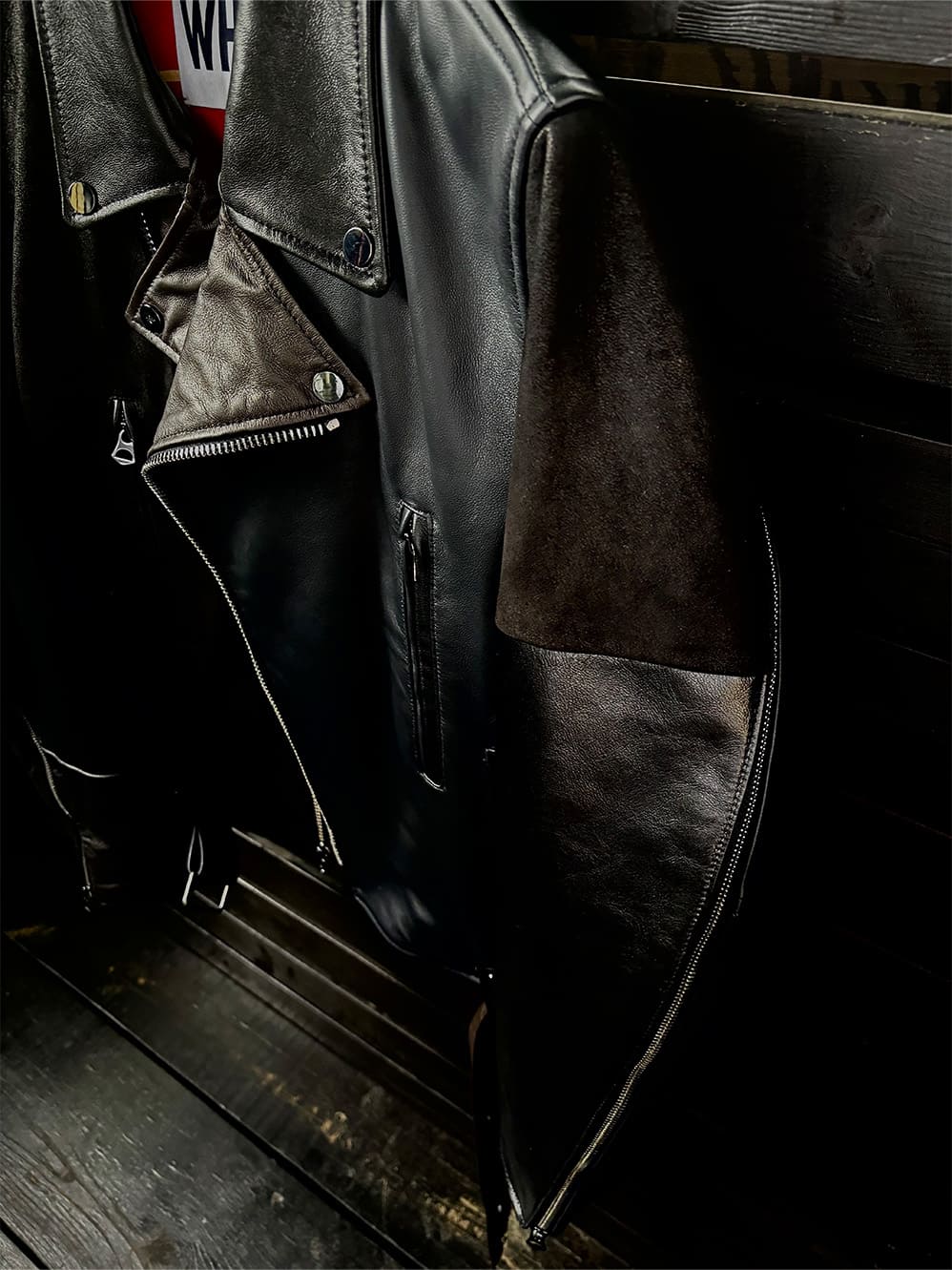 VARIOUS LEATHER DOUBLE RIDERS FRANKENSTEIN