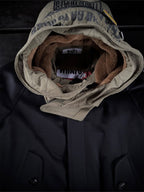 WOOL/CASHMIRE HOODED BLOUSON