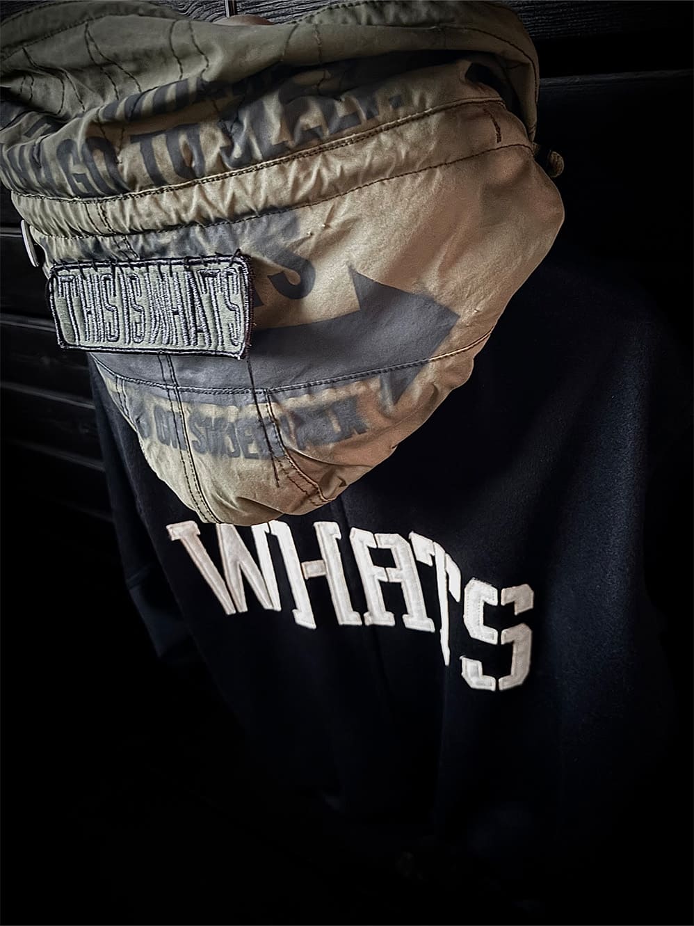 WOOL/CASHMIRE HOODED BLOUSON