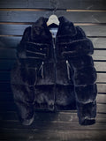 FAKE MINK FUR DOWN JACKET