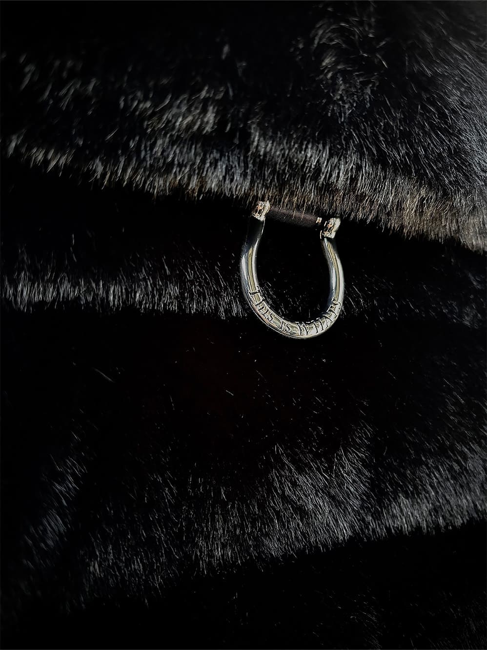 FAKE MINK FUR DOWN JACKET