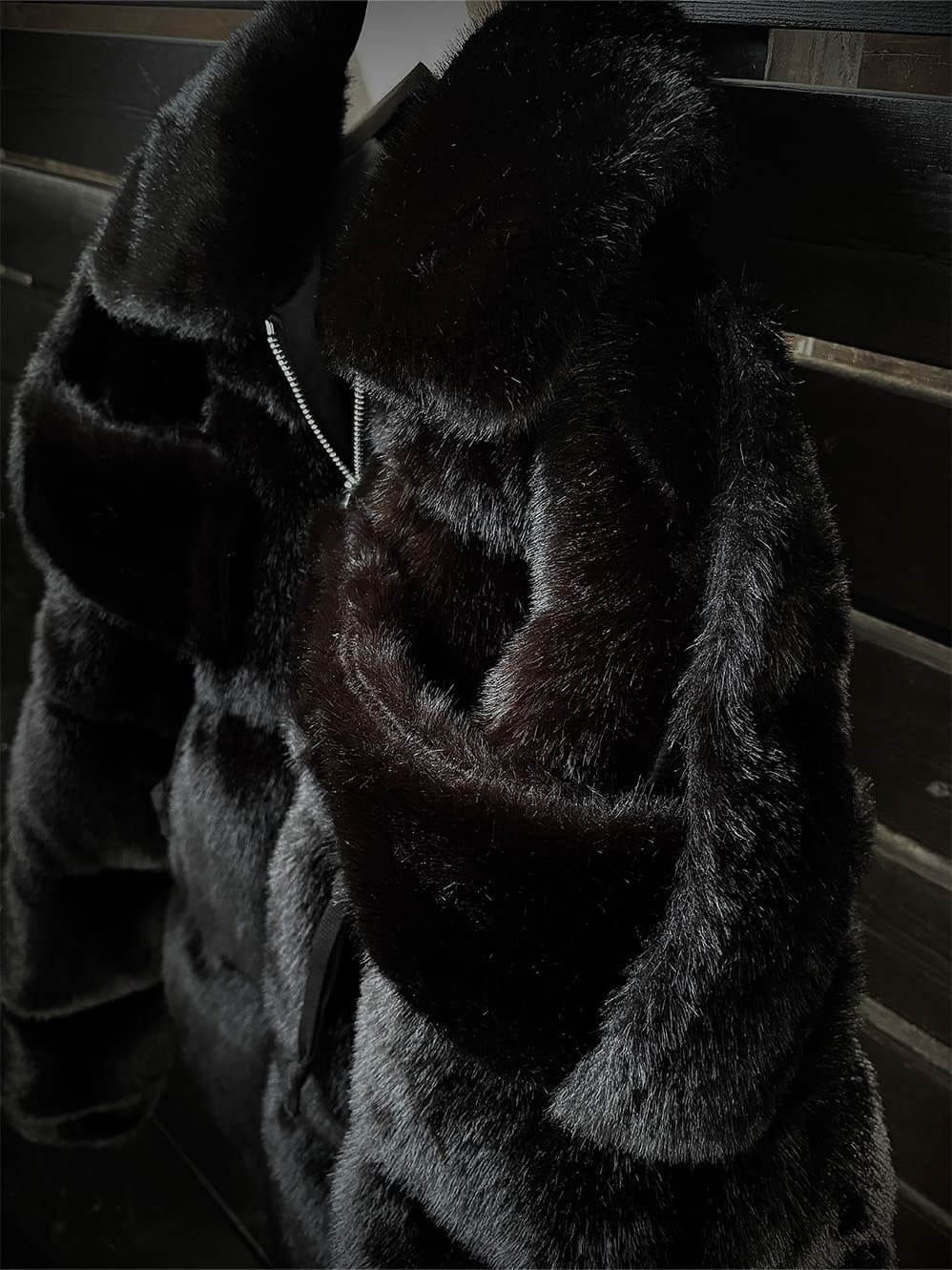 FAKE MINK FUR DOWN JACKET