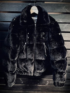 FAKE MINK FUR DOWN JACKET