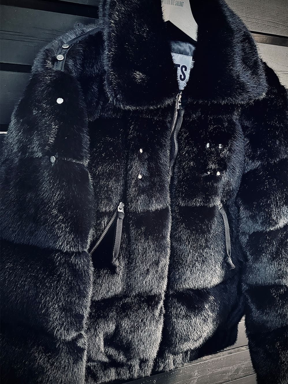 FAKE MINK FUR DOWN JACKET