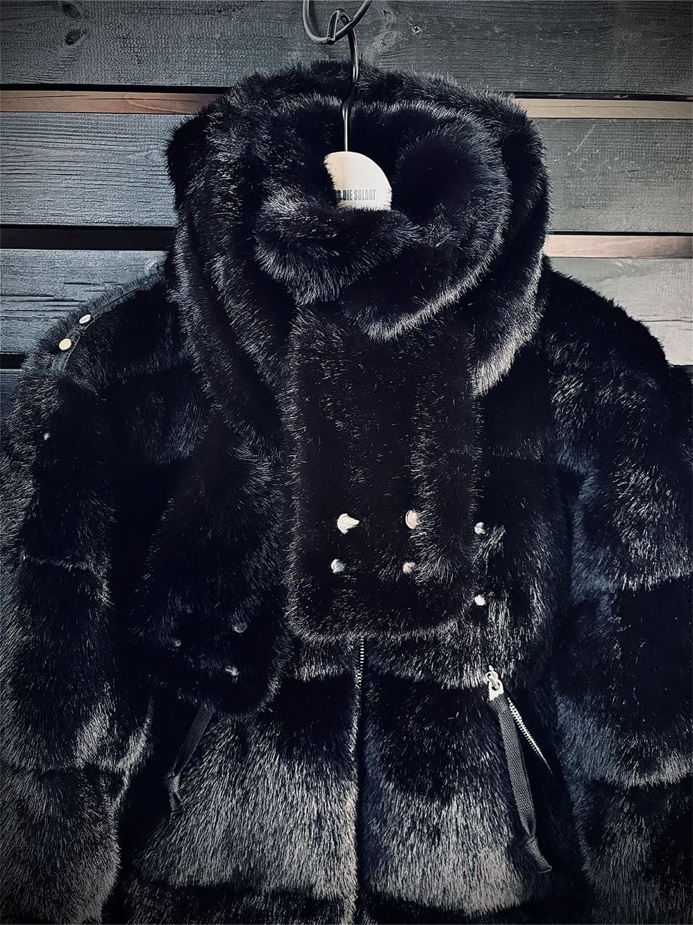 FAKE MINK FUR DOWN JACKET
