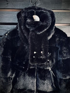 FAKE MINK FUR DOWN JACKET