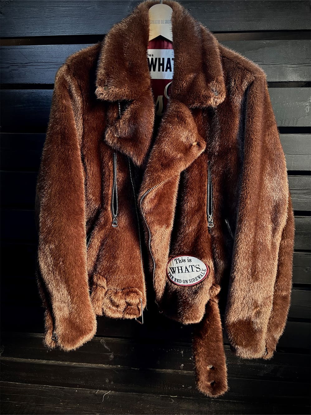 FAKE MINK FUR DOUBLE RIDERS