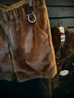 FAKE MINK FUR SHORTS