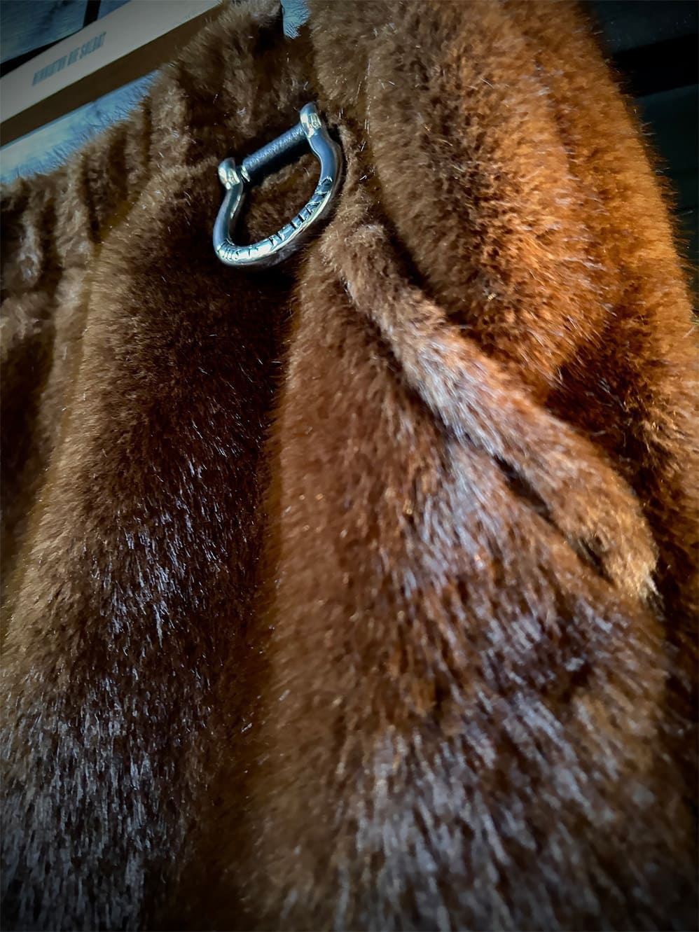 FAKE MINK FUR SHORTS