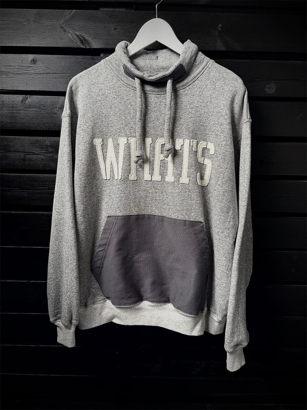 HEATHER MOCK-NECK SWEAT STENCIL