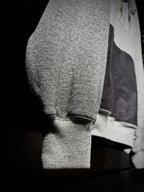 HEATHER MOCK-NECK SWEAT STENCIL