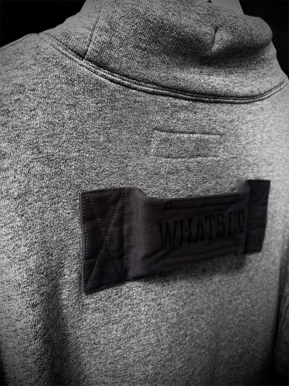 HEATHER MOCK-NECK SWEAT STENCIL