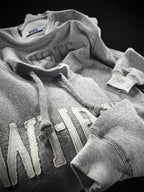 HEATHER MOCK-NECK SWEAT STENCIL