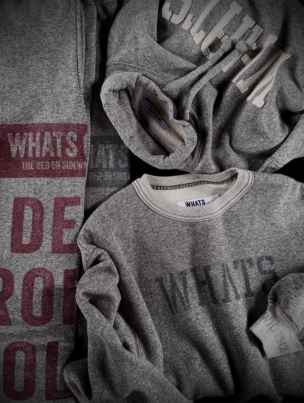 HEATHER SWEAT SHIRT STENCIL