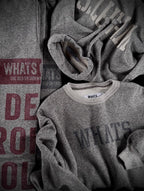 HEATHER MOCK-NECK SWEAT STENCIL